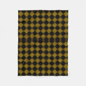 Gold und Schwarz Fleecedecke (Vorderseite)