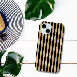 Gold und Schwarz gestreift Case-Mate iPhone Hülle