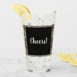 Gold und Schwarz Glas