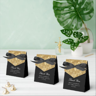 Gold und Schwarz JEDES Ereignis Benutzerdefiniert Geschenkschachtel