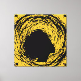 Gold und Schwarz Leinwanddruck