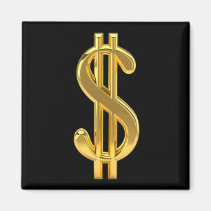 Gold und Schwarz Magnet