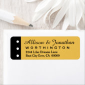 Gold und Schwarz mit Polka Dots Wedding V01A (Insitu)