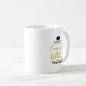 Gold und Schwarz | Moderner Abschluss - Geschenkco Kaffeetasse (VorderseiteRechts)