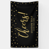 Gold und Schwarz | Modernes Chef Jedes Anlasses Pa Banner (Vertikal)