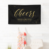 Gold und Schwarz | Modernes Chef Jedes Anlasses Pa Banner (Insitu)