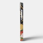 Gold und schwarz-orientalisch-japanischer Kimono F Case-Mate iPhone Hülle (Rückseite / Links)