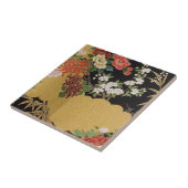 Gold und schwarz-orientalisch-japanischer Kimono F Fliese (Seite)