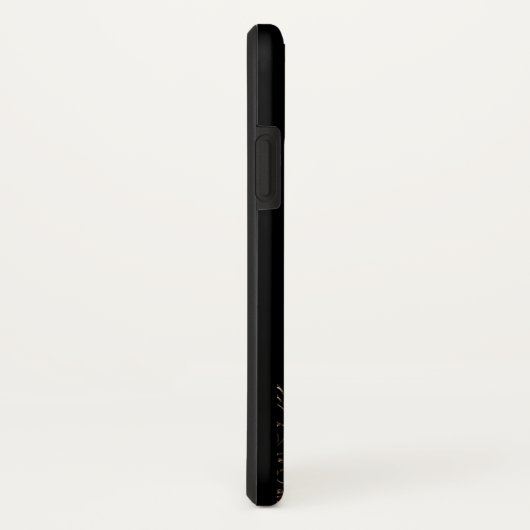 Gold und Schwarz Personalisiert Case-Mate iPhone Hülle (Hinten/Rechts)