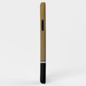 Gold und schwarz polierte Metallstruktur Case-Mate iPhone Hülle (Hinten/Rechts)