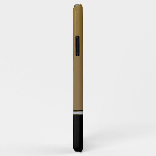 Gold und schwarz polierte Metallstruktur Case-Mate iPhone Hülle (Hinten/Rechts)