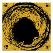 Gold und Schwarz Poster (Vorderseite)