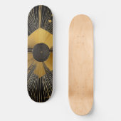 Gold und Schwarz Skateboard (Vorderseite)