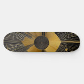 Gold und Schwarz Skateboard (Horizontal)