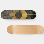 Gold und Schwarz Skateboard (Horizontal)