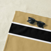Gold und Schwarz Strandtuch (Beispiel)