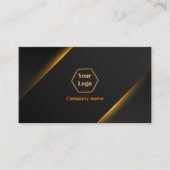 Gold und Schwarz Visitenkarte (Vorderseite)