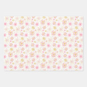 Gold- und Schwarz-Winter-Schneeflocken Geschenkpapier Set (Vorderseite)