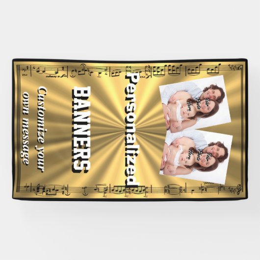 Gold und schwarze banner (Horizontal)