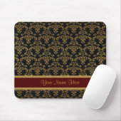 Gold und schwarze Damaskus Mousepad (Mit Mouse)