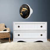 Gold und Schwarze Dolphin Keramikknauf