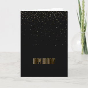 Gold und schwarze Funken Karte