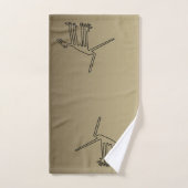 Gold und Schwarze Handtücher mit alten Nazca-Linie (Handtuch)