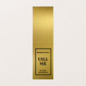 Gold und schwarze Krone Visitenkarten (Innenseite Aufgefaltet)