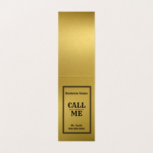 Gold und schwarze Krone Visitenkarten (Innenseite Aufgefaltet)