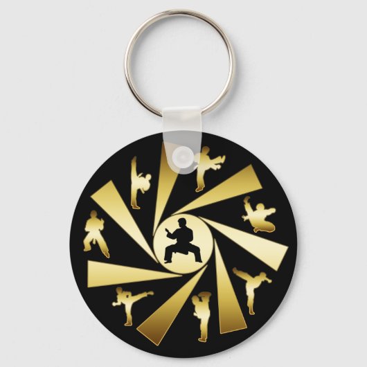 GOLD UND SCHWARZE KÜNSTLER SCHLÜSSELANHÄNGER (Vorderseite)