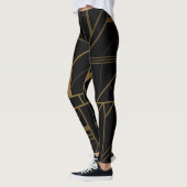 Gold und schwarze Leggings (Links)