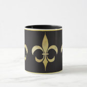 Gold und schwarze Lilien-Tasse Tasse (Zentrum)