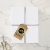 Gold- und Schwarze Logos mit Bar Code-Preismarken Geschenkanhänger (Mit Garn)