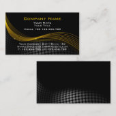 Gold und schwarze MäuseVisitenkarte Visitenkarte (Vorne/Hinten)