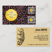 Gold und schwarze Paneelhaut akzeptieren Bitcoin Visitenkarte (Vorne/Hinten)