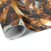 Gold und schwarze Steine Geschenkpapier (Rolleneckpunkt)