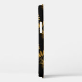 Gold und schwarze Tapeten mit Blumenmuster Case-Mate iPhone Hülle (Rückseite / Rechts)