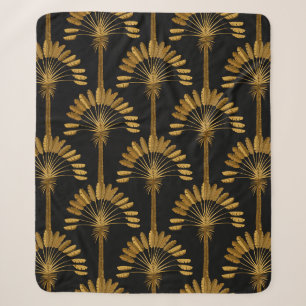 Gold und schwarze Tapeten mit Blumenmuster Sherpadecke
