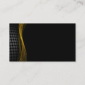 Gold und schwarze Visitenkarte (Rückseite)