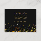 Gold und schwarze visitenkarte (Rückseite)
