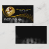 Gold und schwarze Visitenkarte (Vorne/Hinten)