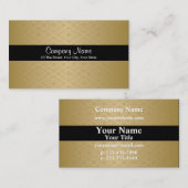 Gold und schwarze Visitenkarte (Vorne/Hinten)