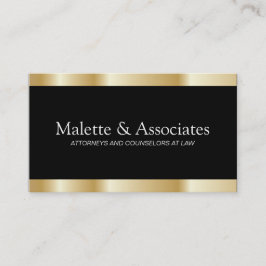 Gold und schwarze Visitenkarten Visitenkarte