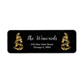 Gold und Schwarze Weihnachtsschmuck (Vorne)