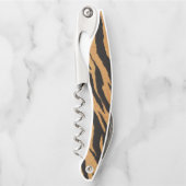 Gold und schwarze Zebrastreifen Kellnermesser (Vorderseite)