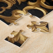 Gold und schwarze Zierrahmen Puzzle (Seite)