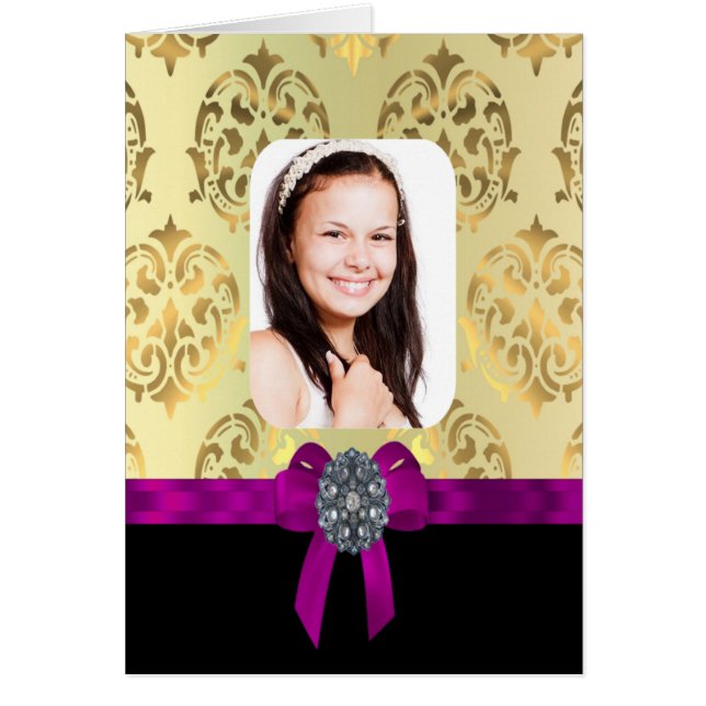 Gold und schwarzer Damast (Vorne)