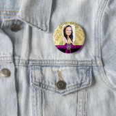 Gold und schwarzer Damast Button (Beispiel)