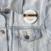 Gold- und schwarzer Friseursalon Button (Beispiel)