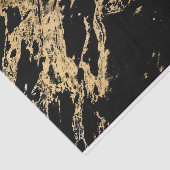 Gold und schwarzer Marmor Seidenpapier (Ausschnitt)